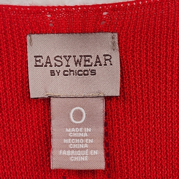 Chico's Easywear Women's Long Open Front Cardigan - Picture 3 of 5